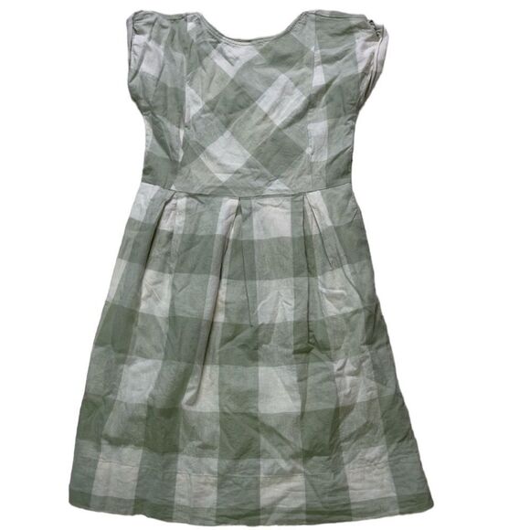 Peyton & Parker Green Checkered Plaid Short Sleeve Dress - Picture 2 of 6